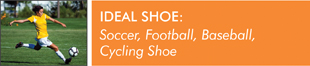 Ideal Shoe: Soccer, Football, Baseball, Cycling Shoe